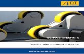SCHWEIßTECHNIK - ARTwelding GmbH · 4 Selbsteinstellende Rollenböcke EIGENSCHAFTEN und VORTEILE • Keine Abstandseinstellung erforderlich, da die Rollenpaare sich automasch an