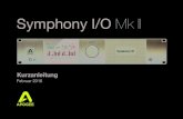 Symphony I/O Mk II - Apogee Electronics · Einrichtung von Symphony I/O Mk II in Logic Pro X Die meisten professionellen Anwendungen bieten eigene Audiovoreinstellungen, die unabhängig