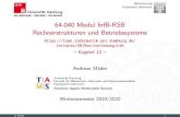 64-040- Modul InfB-RSB: Rechnerstrukturen und Betriebssysteme€¦ · Artenvielfaltvom„EmbeddedArchitekturen“ 12 Instruction Set Architecture 64-040 Rechnerstrukturen und Betriebssysteme