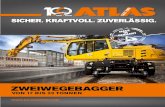 ZWEIWEGEBAGGER - Atlas GmbH€¦ · ATLAS Zweiwegebagger wurden speziell für den Einsatz auf der Schiene entwickelt und vereinen optimale Mobilbaggertechnik mit dem aktuellsten