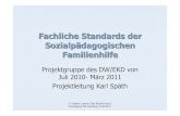 Fachliche Standards der Sozialp£¤dagogischen Familienhilfe Fachliche Standards der Sozialp£¤dagogischen