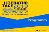 Programm · Wir danken allen Beteiligten, Veranstaltern und Locations 04 • Albstadtwerke GmbH • Alte Kanzlei • Amt für Kultur, Tourismus und bürgerschaftl.