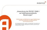 „Anwendung der EN ISO 13849‐1 auf elektropneumatische ...€¦ · Positive Bewertung durch IFA ist erfolgt Blockschaltbild. Sicherer Halt eines Zylinders in der oberen Endlage