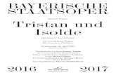 Tristan und Isolde … · richard Wagner Tristan und Isolde handlung in drei aufzügen libretto richard Wagner mit deutschen Übertiteln Donnerstag, 13. April 2017 Nationaltheater