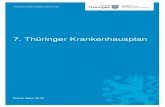 7. Thüringer Krankenhausplan - thueringen.de€¦ · insbesondere für den Bereich der Geriatrie. Zum ersten Mal wird der Krankenhausplan entsprechend der gesetzlichen Regelung in