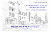 VERANSTALTUNGEN 2018lkg-jena.de/wp-content/uploads/2018/04/Gemeindeblatt-II-2018-bunt.… · Vorsitzender: Titus Welker, H. - Löns - Straße 53 Tel. 60 47 31 Pfarrer: Ulrich Schmidt,