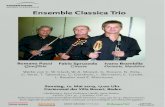 Ensemble Classica Trio - Korendfeld€¦ · Oscar Ghiglia und Ruggero Chiesa und gewann zahlreiche Preise an verschiedenenWettbewerben. Er arbeitete mit dem Piccolo Teatro di Milano