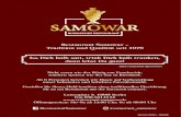 Restaurant Samowar – Tradition und Qualität seit 1979 Iss ... · Julienne aus Champignons // Жульен из шампиньонов ~ Bliny mit Keta-Kaviar // Блинчики