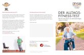 DER ALLTAGS- FITNESS-TEST€¦ · Der Alltags-Fitness-Test ist die deutsche Version des Senior Fitness Tests, der von den amerikanischen Pro-fessorinnen R. Rikli und J. Jones entwickelt