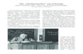 Der „Wettermacher“ aus Schreufa€¦ · 1902 praktische Wetterkunde im Unterricht betrieb. Seine gesammelten Erfahrungen ver-öffentlichte er 1912 in einer Schrift mit dem Der