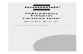 Elektronisches Prüfgerät Electronic tester€¦ · del aparato. 10)El presente manual contiene importantes indicaciones de seguridad. Guarde el manual junto con el aparato. 11)
