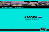 JUNG - easy-trailing.de · JUNG CARGOBoy 6 mit Hubsystem JCB 6 - Zughilfe bis zu 6 Tonnen Der JUNG CARGOBOY 6 wurde als elektrischer Schleppwagen für das Rangieren von Anhängern