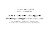 Jutta Bitsch - Musik und Kirche€¦ · Jutta Bitsch: Mit allen Augen Schöpfungsoratorium Seite 1. Segne die Eine (Psalm 104 in der Übersetzung der „Bibel in gerechter Sprache“