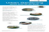 Urban Gardening - thueringen.de€¦ · Urban Gardening . Aus einzelnen Balkon- und Gemeinschaftsgärtnern ist eine ganze Bewegung entstanden: in den Städten wird an allen möglichen