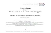 Institut f£¼r Deutsche Philologie Institut f£¼r Deutsche Philologie VORLESUNGSVERZEICHNIS - kommentiert