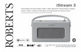 Smart-Radio mit Internetradio / DAB+ / UKW / Bluetooth ... I-stream 3 I… · Deezer / TIDAL / Amazon Prime Music und funktioniert mit Amazon Alexa und Fernbedienung über iPhone