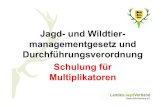 Jagd- und Wildtier- managementgesetz und ...€¦ · • Jagd-und Wildtiermanagementgesetz ist Vollgesetz, d.h. ab 1.4.2015 gelten grundsätzlich die Regelungen des JWMG und der DVO