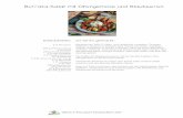 Burrata-Salat mit Ofengemuese und Blaubeeren · Salat auf Tellern anrichten, das Gemüse auf den Spinat geben, Burrata halbieren und jeweils auf das Gemüse geben. Mit Pinienkerne