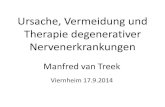 Ursache, Vermeidung und Therapie degenerativer ... · Ursache, Vermeidung und Therapie degenerativer Nervenerkrankungen Manfred van Treek Viernheim 17.9.2014