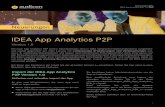IDEA App Analytics P2P - Audicon 1 Neuerungen IDEA App Analytics P2P 1.0 IDEA App Analytics P2P Versoni