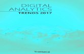 DIGITAL ANALYTICS · DIGITAL ANALYTICS TRENDS 2017 1 trackten Offline-Touchpoints im Vergleich zu 2016 etwas angestiegen sind. Bei der Arbeit im Bereich Digital Analytics werden