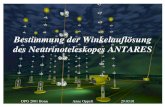 Bestimmung der Winkelauflösung des Neutrinoteleskopes ANTARESapohl/files/dpg2001.pdf · 136.50 13 6. 0 116.10 116.15 116.20 116.25 116.30 116.35 116.40 116.45 116.50 116.55 X(m)