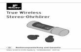 True Wireless Stereo-Ohrhörer - Tchibo€¦ · R Tchibo GmbH D-22290 Hamburg · 102183AB6X6IX · 2019-06 True Wireless Stereo-Ohrhörer de Bedienungsanleitung und Garantie