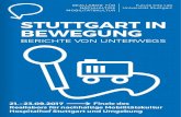 STUTTGART IN BEWEGUNG€¦ · STUTTGART IN BEWEGUNG BERICHTE VON UNTERWEGS Finale des Reallabors für nachhaltige Mobilitätskultur Hospitalhof Stuttgart und Umgebung 21.–23.09.2017