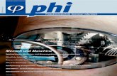 Mensch und Maschine - en.phi-hannover.de · phi 1/2007 5 dere in der Großserienfertigung ermög-lichen optimal ausgelegte Prozesse die bestmögliche Nutzung von Maschinenka-pazitäten,