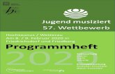 Hochtaunus / Wetterau Am 8. / 9. Februar 2020 in ...€¦ · 57. Wettbewerb Hochtaunus / Wetterau Am 8. / 9. Februar 2020 in Friedrichsdorf und Friedberg Solowertung Klavier Harfe