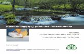 Environmental Product Declaration€¦ · environmental performance of the above-mentioned building products. It is intended to promote the development of environmental and health