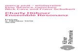 Charly Hübner Ensemble Resonanz...2020/10/09  · mercy seat – winterreise Eine Séance zwischen Nick Cave und Franz Schubert Charly Hübner Ensemble Resonanz Freitag 9. Oktober