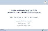 Leistungsbeurteilung von FEM Software durch NAFEMS ......Lehrstuhl für Konstruktionslehre und CAD Prof. Dr.-Ing. Frank Rieg Leistungsbeurteilung von FEM Software durch NAFEMS-Benchmarks