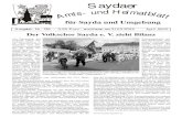 Der Volkschor Sayda e. V. zieht Bilanz · 2015. 9. 14. · Saydaer t s - u dn Heimatbl A m att für Sayda und Umgebung Ausgabe .Nr. 139 - 0,50 Euro - erschienen am 31.03.2005 April