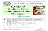 CAASPP Online Test Administration Manual ... 2019¢â‚¬â€œ2020 Test Administration CAASPP Online Test Administration