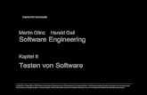 Martin Glinz Harald Gall Software Engineering Testen von ...ffffffff-fc3b-5ce0-ffff...6! Test und Testvorgaben! Testen setzt voraus, dass die erwarteten Ergebnisse bekannt sind! Entweder