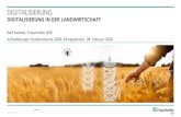 Digitalisierung in der Landwirtschaft...© Fraunhofer Smart Farming – Digitale Transformation in der Landwirtschaft public IT-Megatrend: Integration DIGITALE SERVICES MOBILE SYSTEME