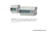 2CDC508062D0103 HB FCAS 11M DE...MID-Energiezähler Inhalt Janitza electronics GmbH 2.100.005.2 i Inhalt Seite1 Allgemein 3 1.1 Nutzung des Produkthandbuchs ..... 3 MID-Energiezähler