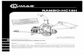 RAMBO-HC15H - Lumag Maschinen · Modell RAMBO-HC15H Antrieb 4-Takt OHV Benzinmotor Hubraum 420 cm³ Motorleistung, max. 9.0 kW* Motordrehzahl, max. 3.600 U/min Drehzahl der Messer