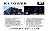 K1 TOWER - TECHNO PARK · K1 TOWER • Nachhaltiges Bürogebäude mit Klima:Aktiv Zertifikat • Eigenverbrauch großteils durch erneuerbare Energien abgedeckt • Optimale Regenwasser-Nutzung