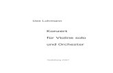 Konzert für Violine solo und Orchester 1.bis 3.Satz HD2006.pdf · Konzert für Violine solo und Orchester Heidelberg 2007. Besetzung: 3 Flöten (alle auch Altﬂöte und kleine Flöte)