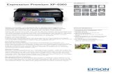 DATENBLATT Expression Premium XP-6000...Expression Premium XP-6000 DATENBLATT Dieses kompakte und elegante Wi-Fi-Multifunktionsgerät mit separaten Einzelpatronen und zwei Papierfächern