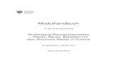 Modulhandbuch - Bergische Universität Wuppertal · Aufbauwissen Stahlbau PF Vorlesung/ Übung 4 180 h Inhalte: • Wölbkrafttorsion, • Biegedrillknicken, • Plattenbeulen, •