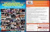 INFO · mail@chrisgilcher.com INFO Liebe Gäste der Neuhauser Musiknacht, ich wünsche Ihnen bei dem 10. Jubiläum der Neuhauser Musiknacht viel Spaß und hoffe, dass es für Sie