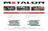 METALON ® Inhaltsverzeichnis · METALON ® SWISS is available at: METALON ® Swiss, BOHA AG, Baselstrasse 6A, 4243 Dittingen, Switzerland / info@metalon.ch / 0041 (0)61 761 16 16