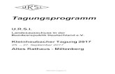 Landesausschuss in der Bundesrepublik Deutschland e.V. · 2017. 9. 20. · URSI-KH2017-Programm (1) Tagungsprogramm. U.R.S.I. Landesausschuss in der Bundesrepublik Deutschland e.V.