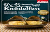 September 2018 37. St. Johanner Knödelfest...St. Johann in Tirol, ab 20.30 Uhr Wer gerne das Tanzbein schwingt, sollte sich diesen Abend nicht entgehen lassen. Denn im Café Rainer