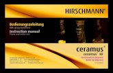 ceramus - Microsoft...1 Bedienungsanleitung Bitte genau durchlesen! Instruction manual Please read before use! Hirschmann Laborgeräte GmbH & Co. KG Hauptstraße 7 – 15 · 74246