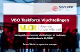 VBO Taskforce Vluchtelingen - Vlaamse Onderwijsraad · 2018. 7. 5. · communicatie werkgevers Publicatie VBO Gids voor werkgevers –Opleiden en tewerkstellen van asielzoekers en