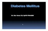 Dr. Nur Anna CS, SpPD FINASIM · 2019. 3. 22. · Insufisiensi sekresi insulin dlm homeostasis glukosa Hiperglikemia post-prandial ... Medical Management of Type 1 Diabetes. 6th Edition.
